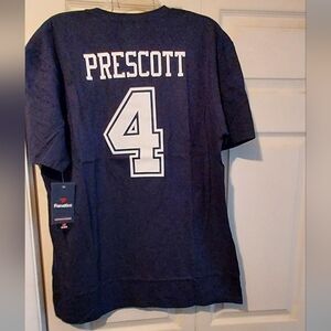 Dallas Cowboys Fanatics Tee Adult XL T Shirt Dak Prescott 4 Football NFL New